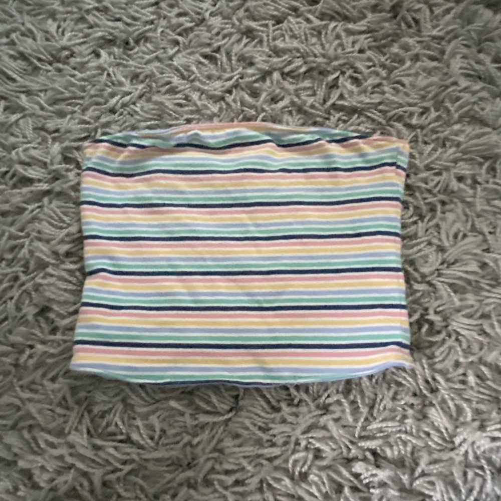 Striped tube top